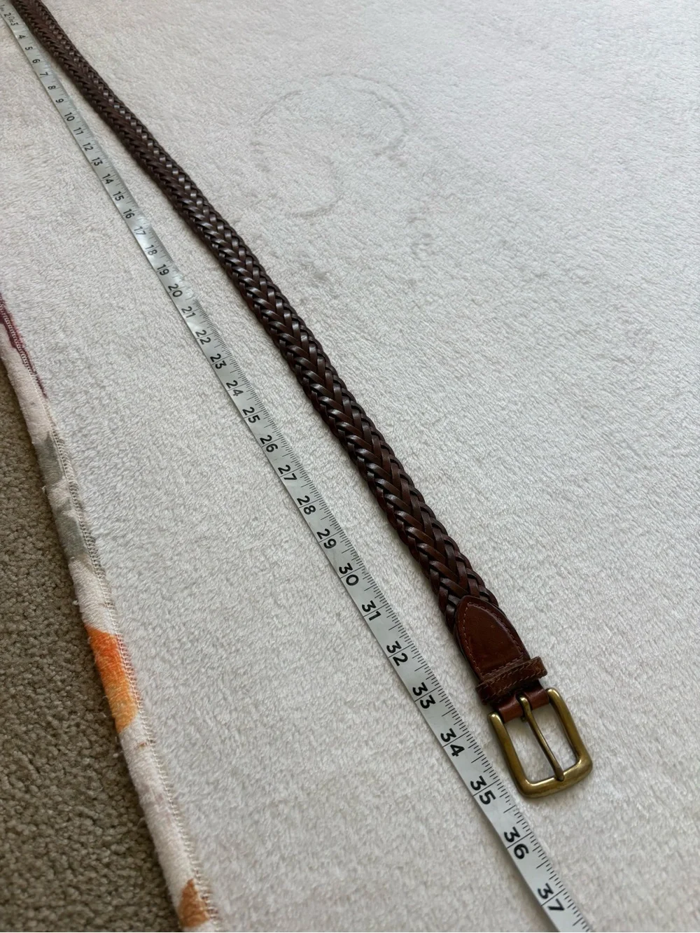 Women’s Braided Leather Belt - Brown